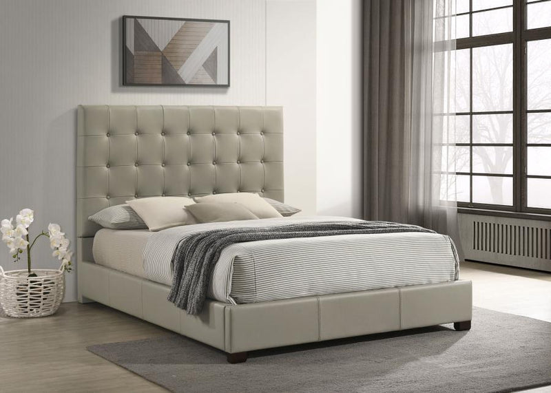 Medley - Genuine Leather Platform Bed - JaxCo Furniture