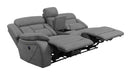 Higgins - Upholstered LAF Power Loveseat - Gray - JaxCo Furniture