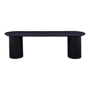 Povera - Wood Dining Bench - Black - JaxCo Furniture