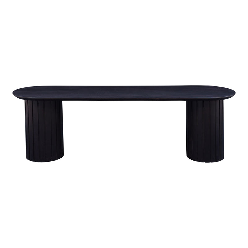 Povera - Wood Dining Bench - Black - JaxCo Furniture