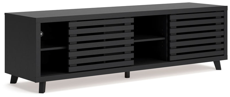 Danziar - Black - Extra Large TV Stand - JaxCo Furniture