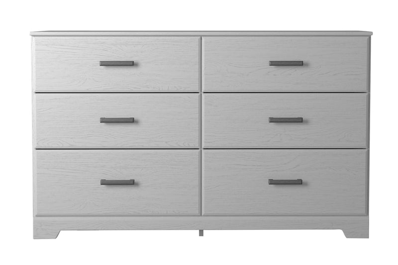 Stelsie - White - Six Drawer Dresser - JaxCo Furniture