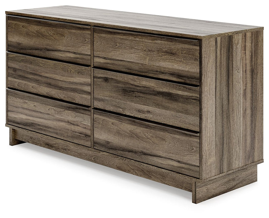 Shallifer - Brown - Six Drawer Dresser