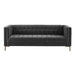 Isaac - Channel Stitch Velvet Sofa - JaxCo Furniture