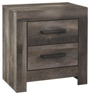 Wynnlow - Gray - Two Drawer Night Stand - JaxCo Furniture