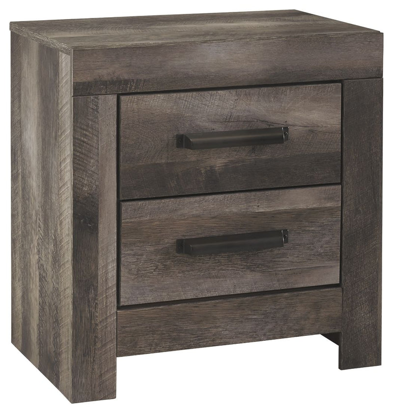 Wynnlow - Gray - Two Drawer Night Stand - JaxCo Furniture