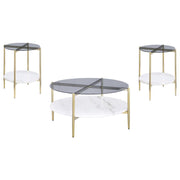 Jonelle - Round Coffee Table Set - JaxCo Furniture