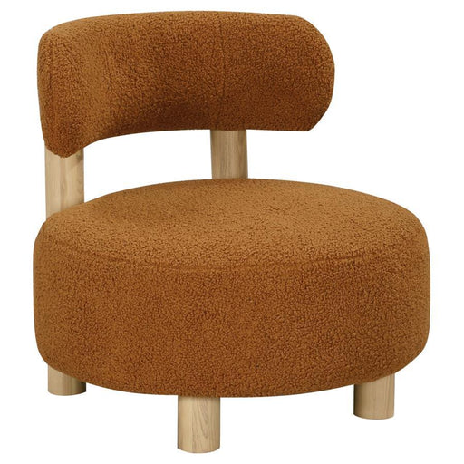 Zonie - Boucle Upholstered Barrel Back Accent Chair - JaxCo Furniture