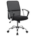 Gerta - Upholstered Adjustable Mesh Office Desk Chair - Black - JaxCo Furniture