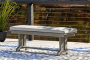 Visola - Bench with Cushion - Gray - JaxCo Furniture