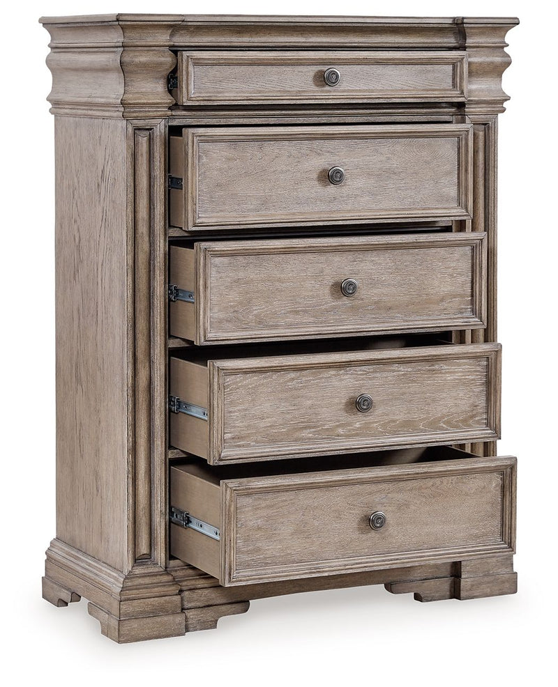 Blairhurst - Light Grayish Brown - Five Drawer Chest - JaxCo Furniture