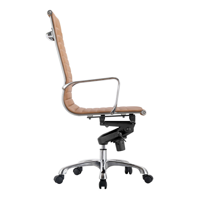 Studio - Swivel Office Chair High Back - Tan - JaxCo Furniture