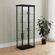 Aero - 5-Shelf Display Curio Cabinet With Led Lighting - JaxCo Furniture