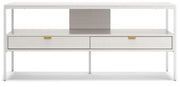 Deznee - White - Large TV Stand - JaxCo Furniture