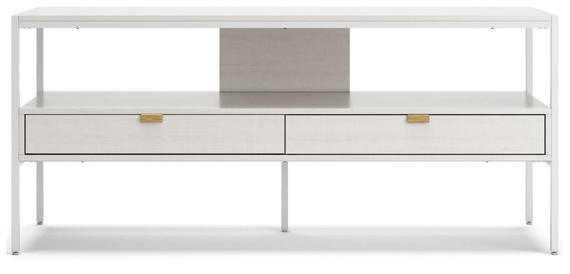 Deznee - White - Large TV Stand - JaxCo Furniture