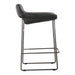 Starlet - Counter Stool Stool Leather (Set of 2) - Onyx Black - JaxCo Furniture