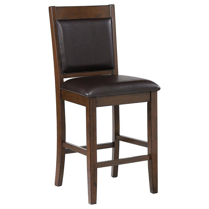 Dewey - Upholstered Counter Chair (Set of 2) - Walnut - JaxCo Furniture