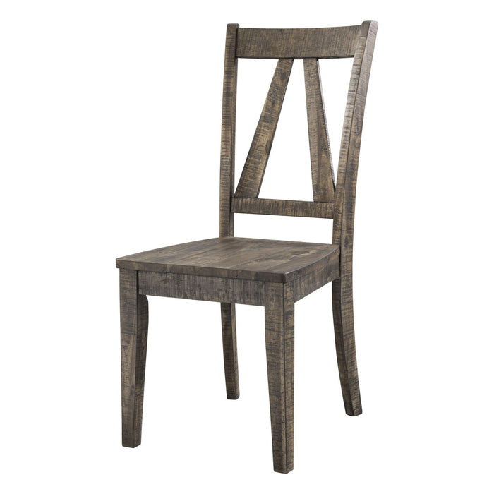 Finn - Wooden Side Chair (Set of 2) - Chocolate - JaxCo Furniture