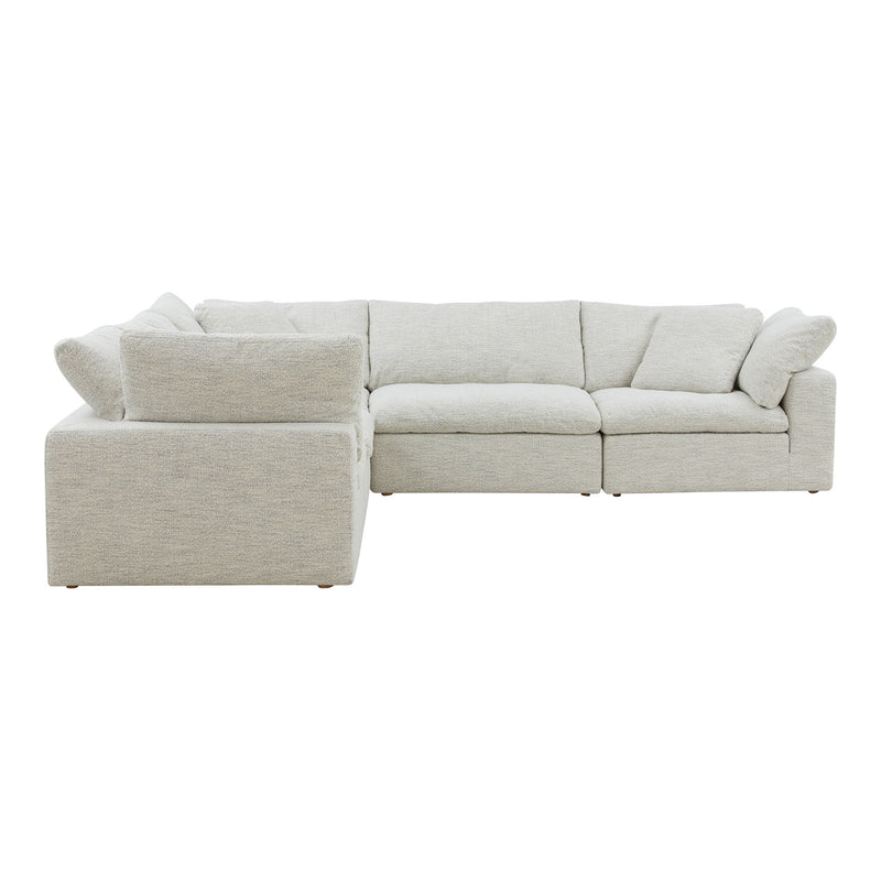 Clay - Classic L Modular Sectional - Pearl Silver - JaxCo Furniture