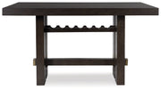 Burkhaus - Dark Brown - Rectangular Dining Room Counter Table - JaxCo Furniture