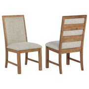 Bruner - Upholstered Dining Side Chair (Set of 2) - Brown - JaxCo Furniture