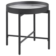 Ozella - Round Table With Hidden Storage Sandy - JaxCo Furniture