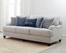 Glenn - Upholstered English Arm Sofa - Light Gray And Blue - JaxCo Furniture