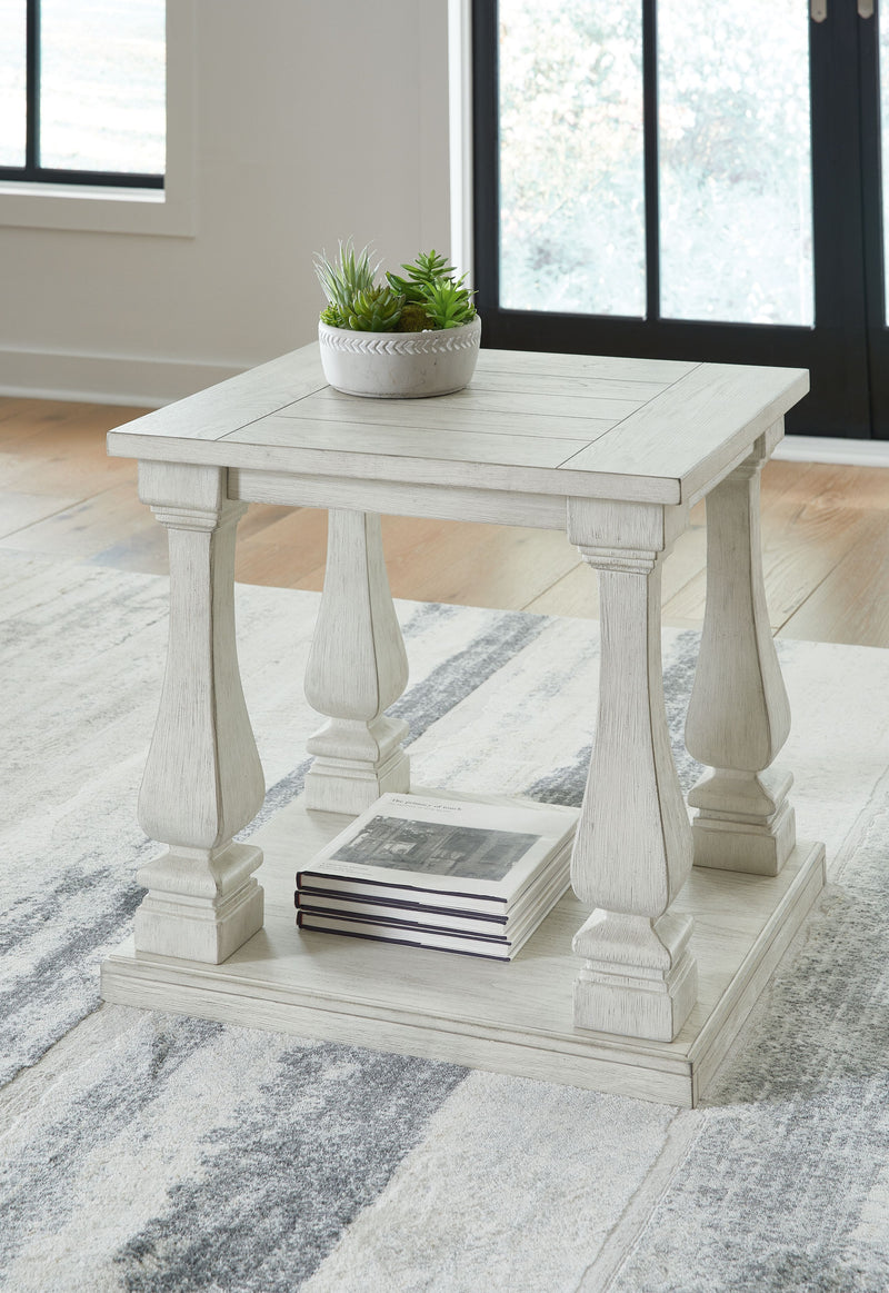 Arlendyne - Antique White - Rectangular End Table - JaxCo Furniture
