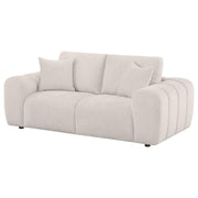 Burnett - Chenille Upholstered Wide Arm Loveseat - JaxCo Furniture