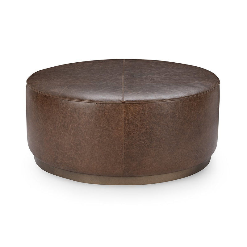 Clair - Leather Round Table - JaxCo Furniture