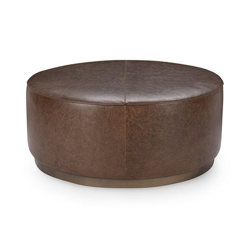 Clair - Leather Round Table - JaxCo Furniture