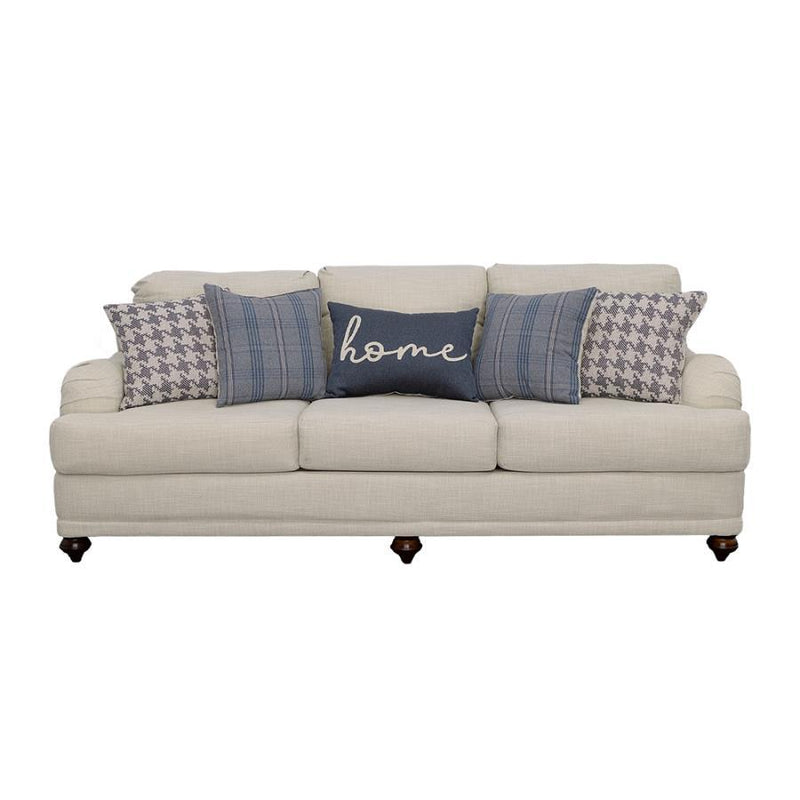 Glenn - Upholstered English Arm Sofa - Light Gray And Blue - JaxCo Furniture