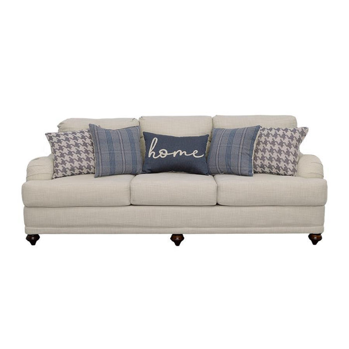 Glenn - Upholstered English Arm Sofa - Light Gray And Blue - JaxCo Furniture