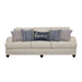 Glenn - Upholstered English Arm Sofa - Light Gray And Blue - JaxCo Furniture