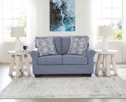 Carissa Manor - Denim - Loveseat - JaxCo Furniture