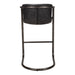 Freeman - Barstool Leather (Set of 2) - Onyx Black - JaxCo Furniture