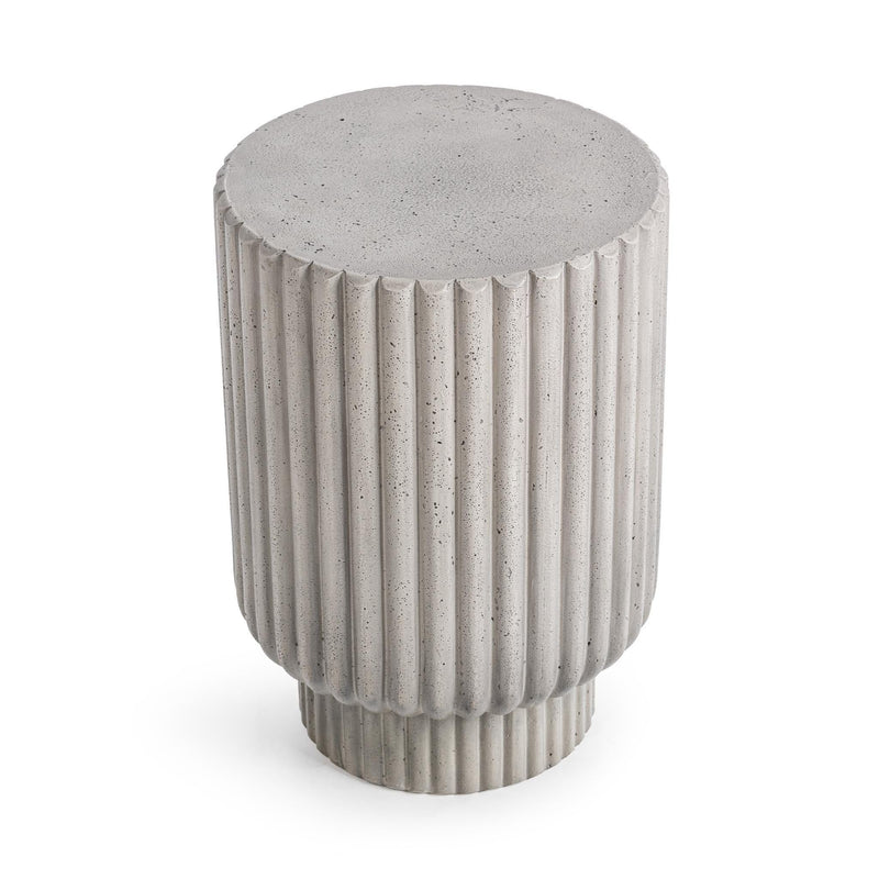 Givens - Outdoor Accent Table - Light Gray