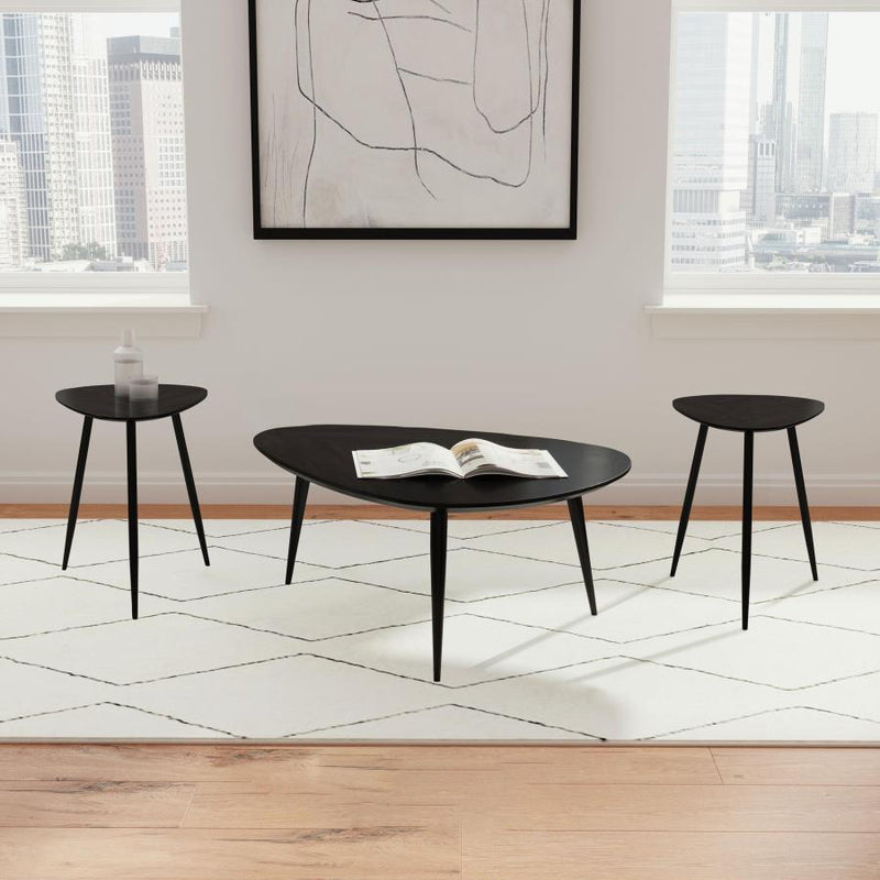Odessa - Triangular Coffee And End Table Set - JaxCo Furniture