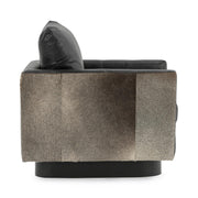 Lathe - Leather/Hide Accent Chair - JaxCo Furniture