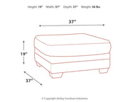 Tracling - Slate - Oversized Accent Ottoman - JaxCo Furniture