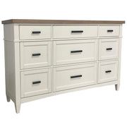 Americana Modern Bedroom - 9 Drawer Dresser - Cotton - JaxCo Furniture