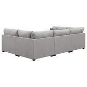 Cambria - 4 Piece Upholstered Modular Sectional Sofa - Gray - JaxCo Furniture