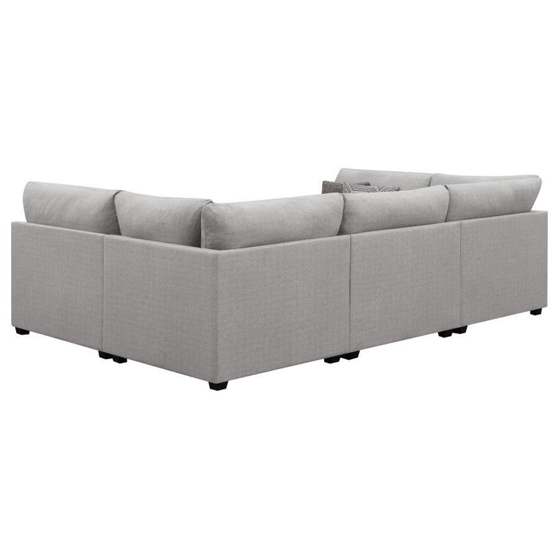 Cambria - 4 Piece Upholstered Modular Sectional Sofa - Gray - JaxCo Furniture