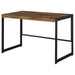 Estrella - Engineered Wood Writing Desk - Rustic Nutmeg - JaxCo Furniture