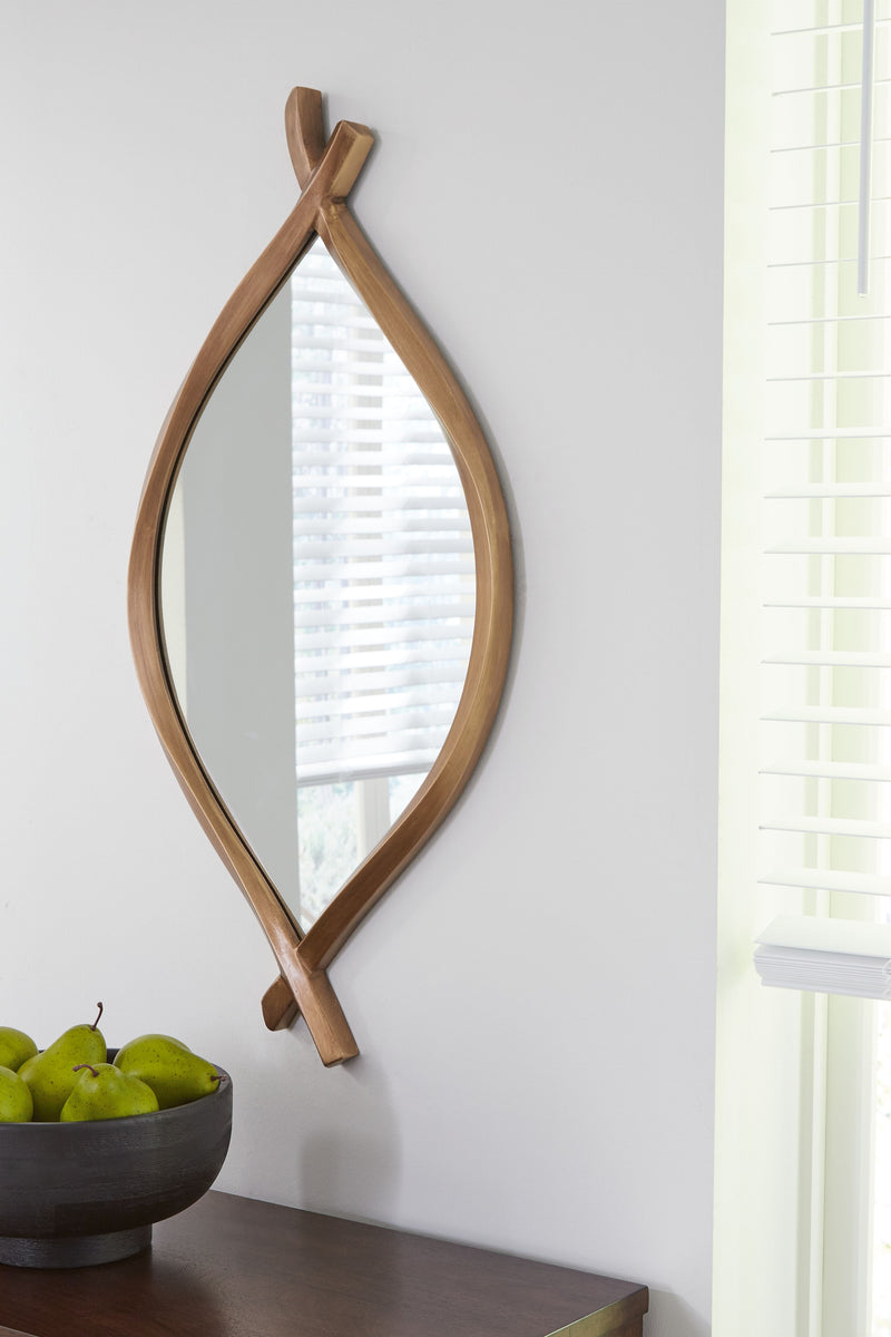Bartner - Antique Gold Finish - Accent Mirror - JaxCo Furniture