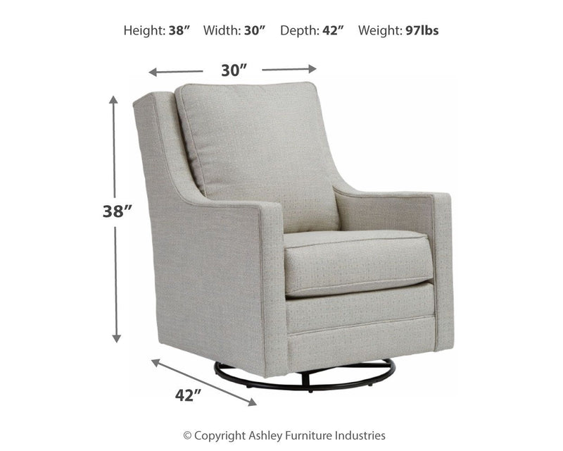 Kambria - Swivel Glider Accent Chair - JaxCo Furniture