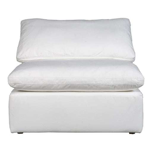 Terra - Livesmart Fabric Condo Slipper Chair - Cream - JaxCo Furniture