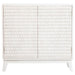 Gambon - 2 Door Wood Honeycomb Pattern Accent Cabinet - White - JaxCo Furniture