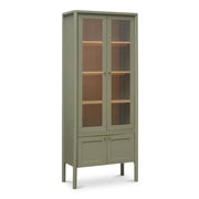 Hannah - Tall Display Cabinet - Green - JaxCo Furniture