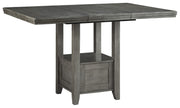 Hallanden - Gray - Rectangular Dining Room Counter Extension Table - JaxCo Furniture